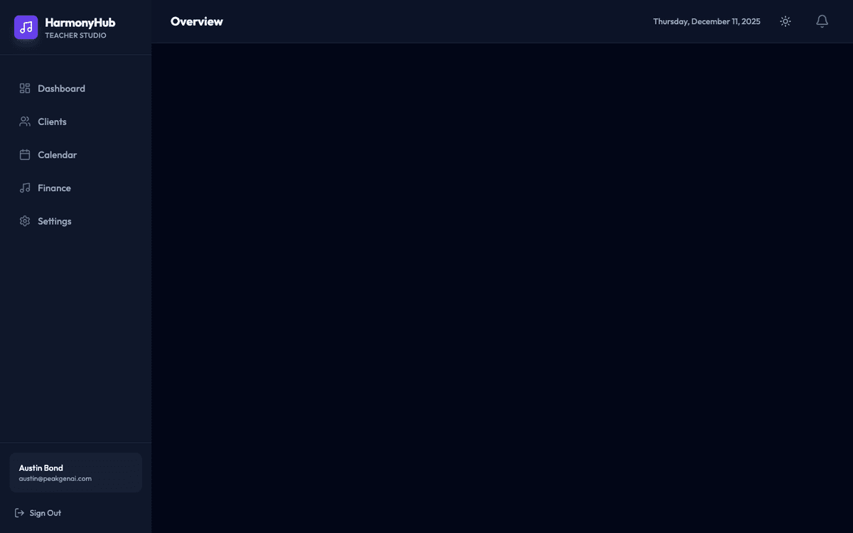 HarmonyHub Student Portal